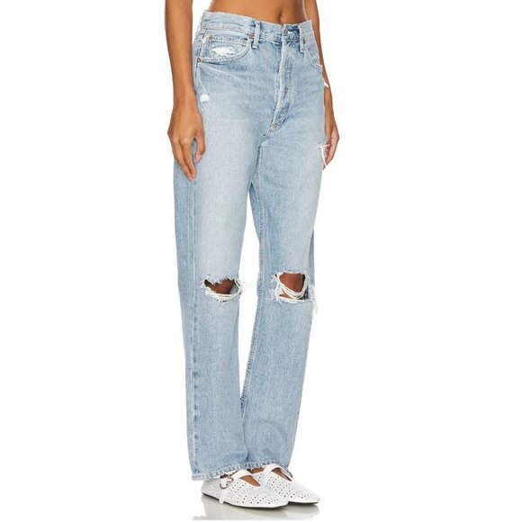 Agolde 90's Mid Rise Loose Fit Jeans-sz 26 - Picture 3 of 10